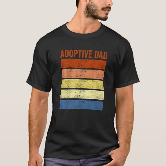 Adoption Announcement Day Dad Family  4 Tシャツ (正面)