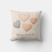 Adoption Baby Shower Hearts クッション (正面)