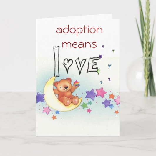 adoption congratulations card カード (正面)