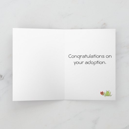 adoption congratulations card カード (内部)
