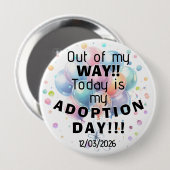 Adoption Day Button 缶バッジ (正面&裏面)