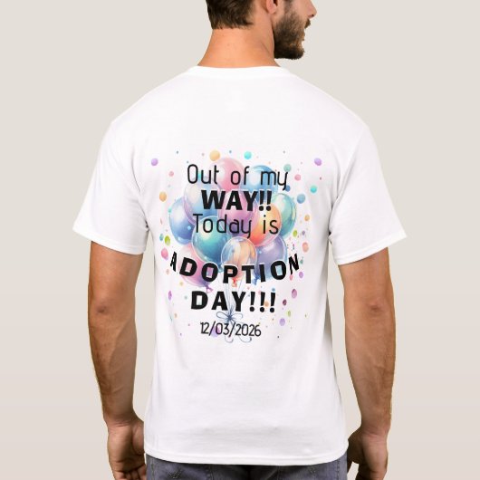 Adoption Day Man Tシャツ (裏面)