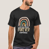 Adoption Day Rainbow Adoptive Moms Gotcha Forever Tシャツ (正面)