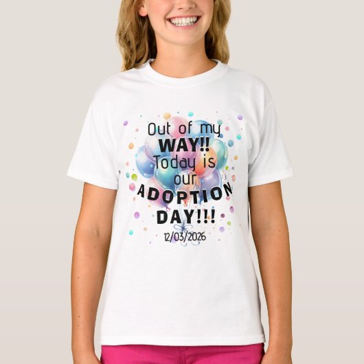 Adoption Day  Tシャツ (正面)
