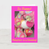 ADOPTION=SO MUCH LOVE/SO MANY KISSES-CONGRATS カード (正面)