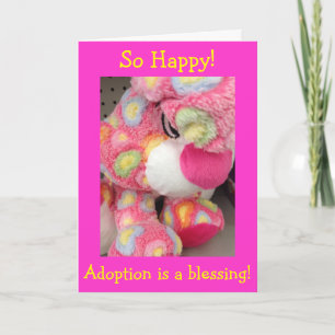 ADOPTION=SO MUCH LOVE/SO MANY KISSES-CONGRATS カード