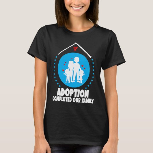 Adoption Symbol idea for Adopting Children Family Tシャツ (正面)