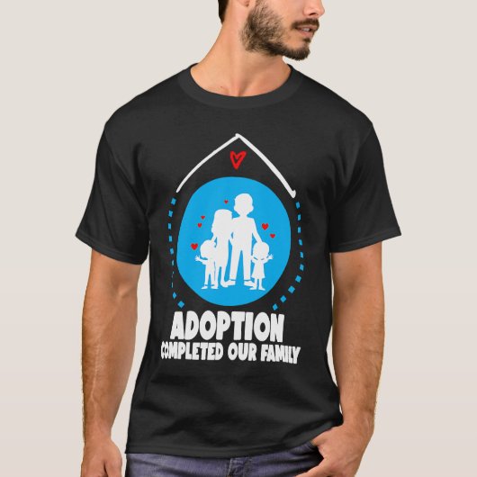 Adoption Symbol idea for Adopting Children Family Tシャツ (正面)