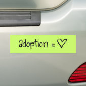 adoptionequalslove バンパーステッカー (車上)