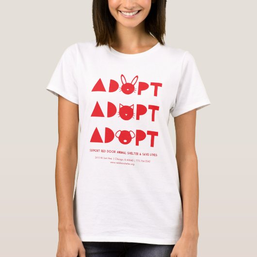 AdoptRedDoor.jpg Tシャツ (正面)