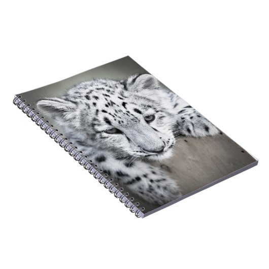 Adorabe Snow Leopard Cub Notebook ノートブック (右側)