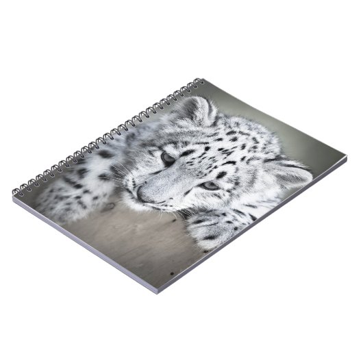 Adorabe Snow Leopard Cub Notebook ノートブック (左側)