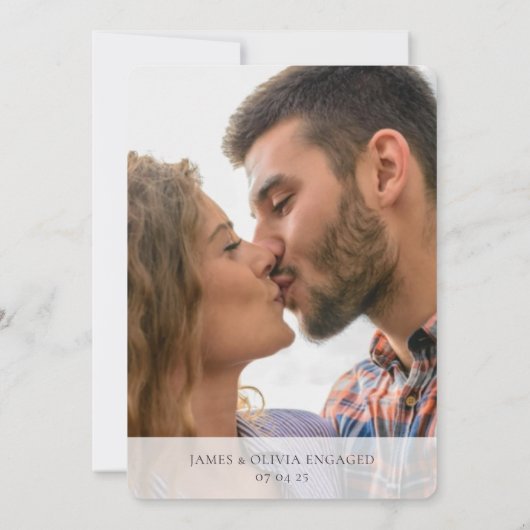 Adorable結婚の写真の追加日付の保存 セーブザデート (裏面)