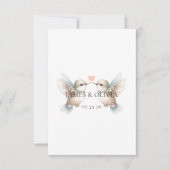 Adorable結婚の写真RSVPカードの追加 出欠カード (正面)