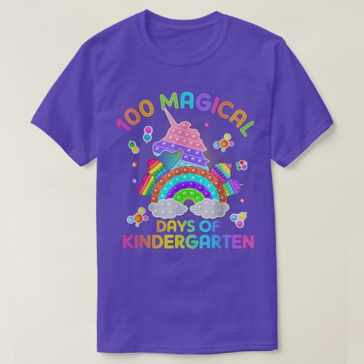 Adorable 100 Days Of Magical Kinder Learning Schoo Tシャツ (デザイン正面)