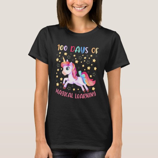 Adorable 100 Days of Magical Learning School Unico Tシャツ (正面)