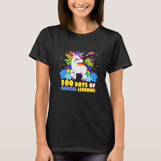 Adorable 100 Days of Magical Learning School Unico Tシャツ (正面)