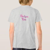 Adorable African-American Girl With Pet Bunny トライブレンドＴシャツ (裏面)