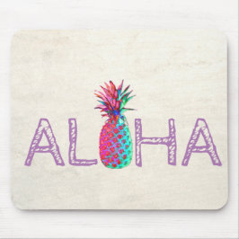 Adorable Aloha Hawaiian Pineapple マウスパッド