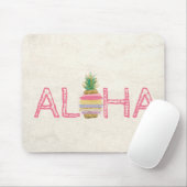 Adorable Aloha Hawaiian Striped Pineapple マウスパッド (マウス)