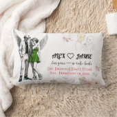 Adorable Angels Holding Hands Throw Pillow ランバークッション (ブランケット)