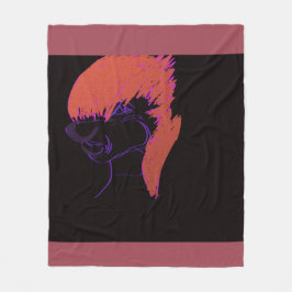 Adorable Animation Character  フリースブランケット