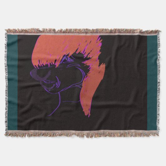 Adorable Animation Character Throw Blanket スローブランケット (正面)