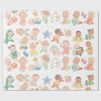 Adorable Babies Gift Wrap ラッピングペーパー