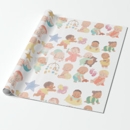 Adorable Babies Gift Wrap ラッピングペーパー