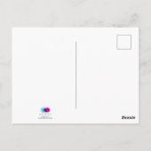 Adorable Baby Bunny in Pink Tutu Thank You ポストカード (裏面)