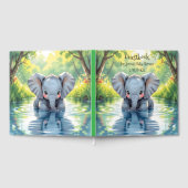 Adorable Baby Elephant and Reflection ゲストブック (全面)