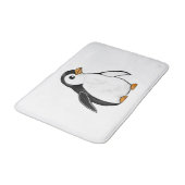 Adorable Baby Penguin Airbrush-Style Winter Art バスマット (アングル)