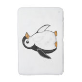 Adorable Baby Penguin Airbrush-Style Winter Art バスマット (正面縦)