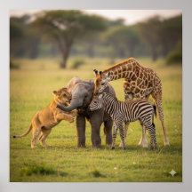 Adorable Baby Savanna Animals