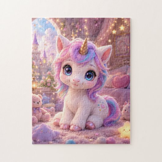 Adorable Baby Unicorn Jigsaw Puzzle ジグソーパズル (縦)