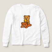 Adorable Bears Eating Sweet Honeycomb Cartoon (デザイン正面)