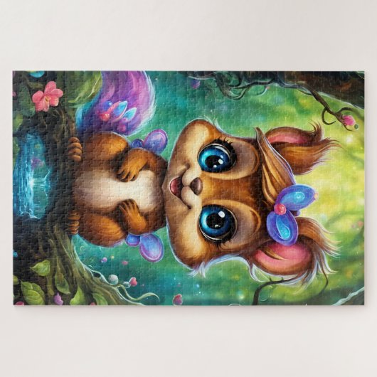 Adorable bébé écureuil ジグソーパズル (横)