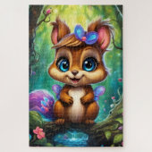 Adorable bébé écureuil ジグソーパズル (縦)