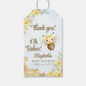 Adorable Bee Baby shower Gender Neutral ギフトタグ (正面)