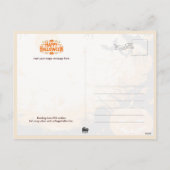 Adorable Black Cat with Jack-o’-lantern シーズンポストカード (裏面)