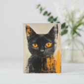 adorable black kitty ポストカード (スタンド正面)
