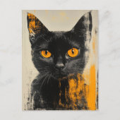 adorable black kitty ポストカード (正面)