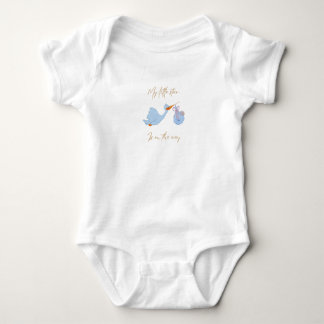 Adorable Blue Creature Graphic Baby T-Shirt - Soft ベビーボディスーツ