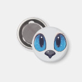 Adorable Blue Eyes Cat Face Cute Kawaii Cat Design マグネット (正面/裏面)