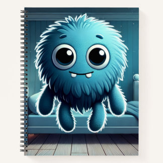 Adorable Blue Fluffy Creature ノートブック