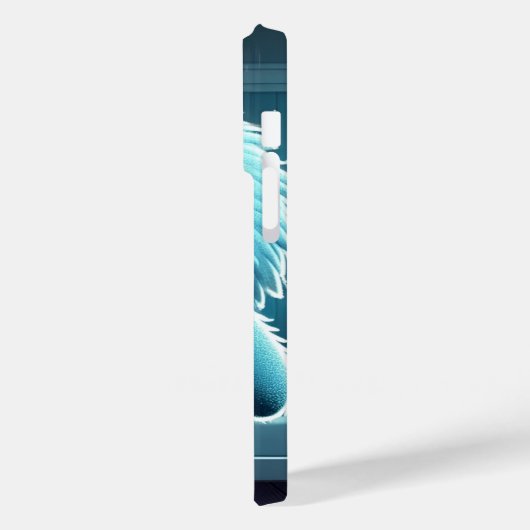 Adorable Blue Fluffy Creature Case-Mate iPhoneケース (裏面 / 左)