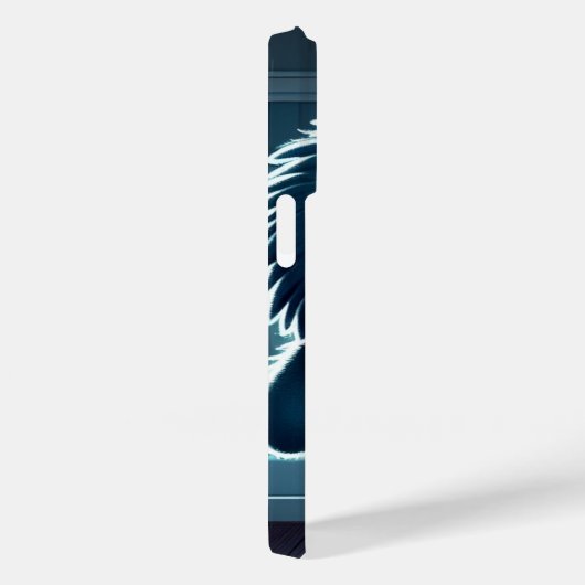 Adorable Blue Fluffy Creature Case-Mate iPhoneケース (裏面 / 右)