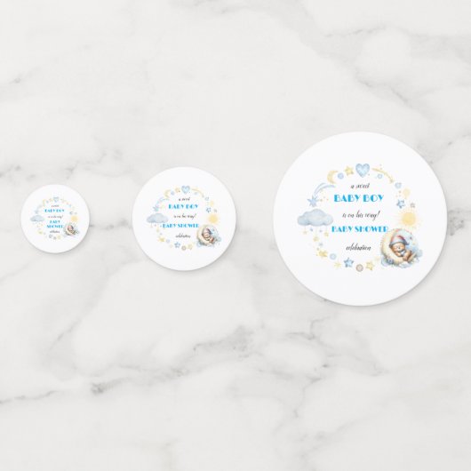 Adorable Blue Table Confetti コンフェッティ (正面)