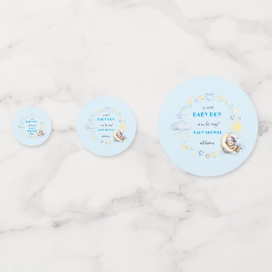 Adorable Blue Table Confetti コンフェッティ (裏面)