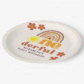 Adorable Boho-Inspired One Year Party ペーパープレート (アングル)